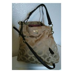 💕👛 Coach Madison OP Art Signature Crossbody Bag